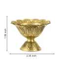 Brass Jyoti Pooja Diya - (6cm)