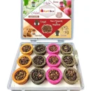 Upgraded Mini Dhoop Cup with Burner Plate for Havan, Yoga, Pooja, Meditation and Spiritual Events - Mix 4 Flavour