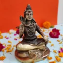 Divine Lord Shiva Brass Idol - 5.1 Inch