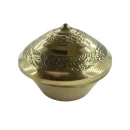Handmade Golden Sindur Box | Sindoor Dibbi/Kumkum Dani- 4.5 cm
