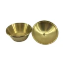 Handmade Golden Sindur Box | Sindoor Dibbi/Kumkum Dani- 4.5 cm
