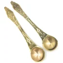 Brass Panchamrit Pooja  Spoon -  Set of 2(5 Inch)