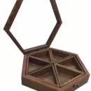 Wooden Spice Box - Made with sheesham wood