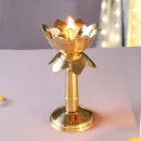 Brass lotus diya